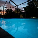 Pool at night